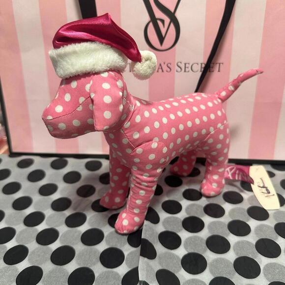 PINK Victoria’s Secret Mini Dog Plush - Picture 1 of 3